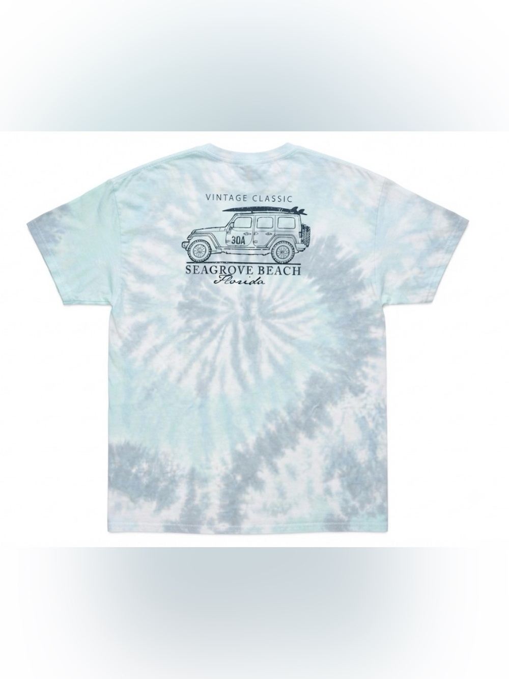 Surf Style Seagrove Beach Florida 30A Jeep T-Shirt Men XL Tie Dye Vintage
